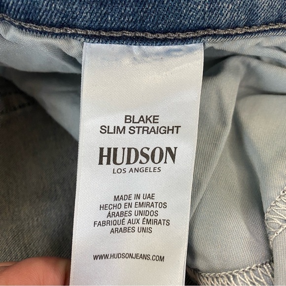 HUDSON Blake Slim Straight Jeans Men’s Size 38 NWT Medium Wash - Picture 3 of 9